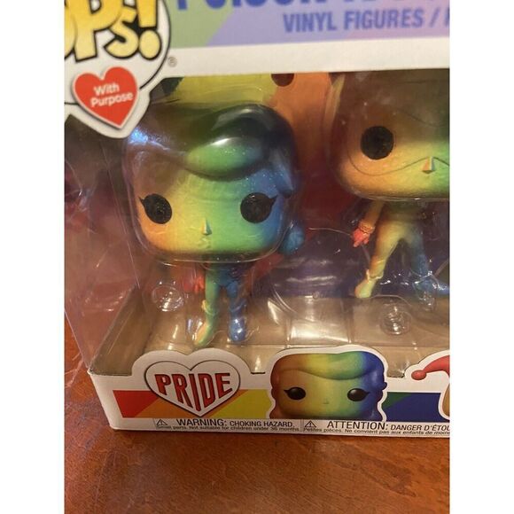 3 Pack Funko Pop Heroes DC Comics Pride Poison Ivy Harley Quinn Robin Figures - Picture 5 of 13